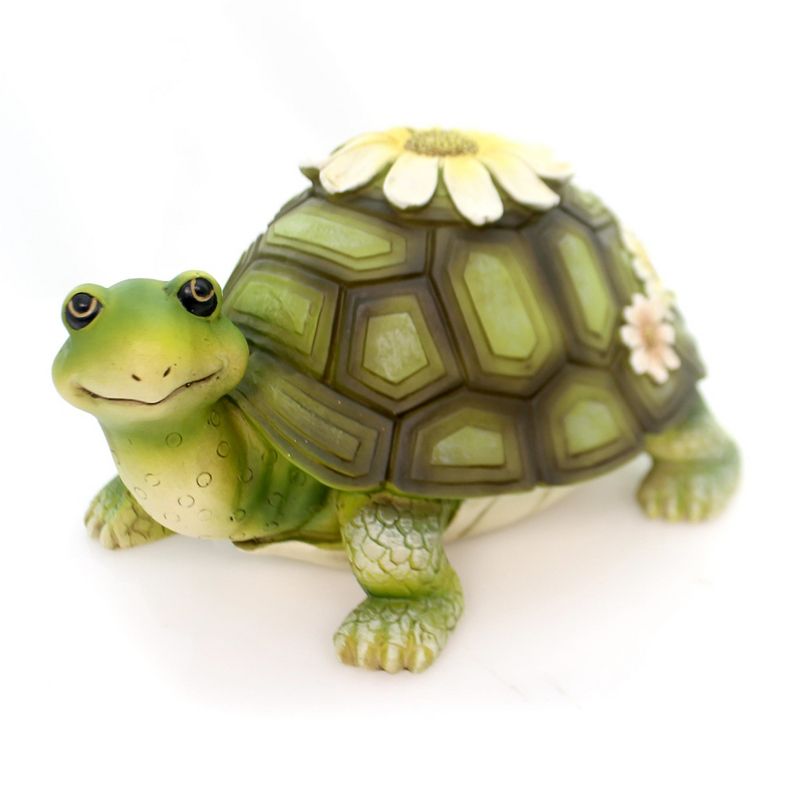 Home & Garden 4.75" Turtle Statue Garden Summer Decor Roman, Inc  -  Outdoor Sculptures And Statues