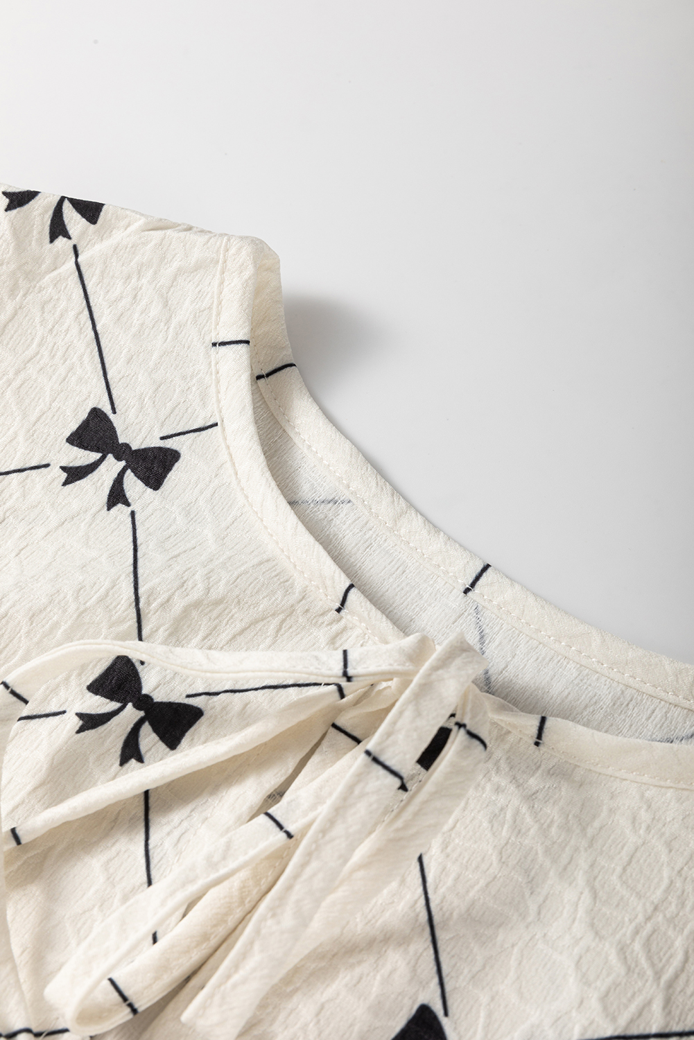 White Frill Mock Neck Sleeveless Tiered Floral Dress