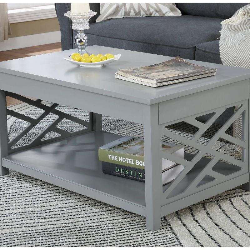 36" Middlebury Wood Coffee Table Gray - Alaterre Furniture