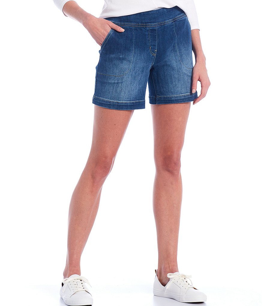 Allison Daley Petite Size True Navy Pull On Bermuda Shorts