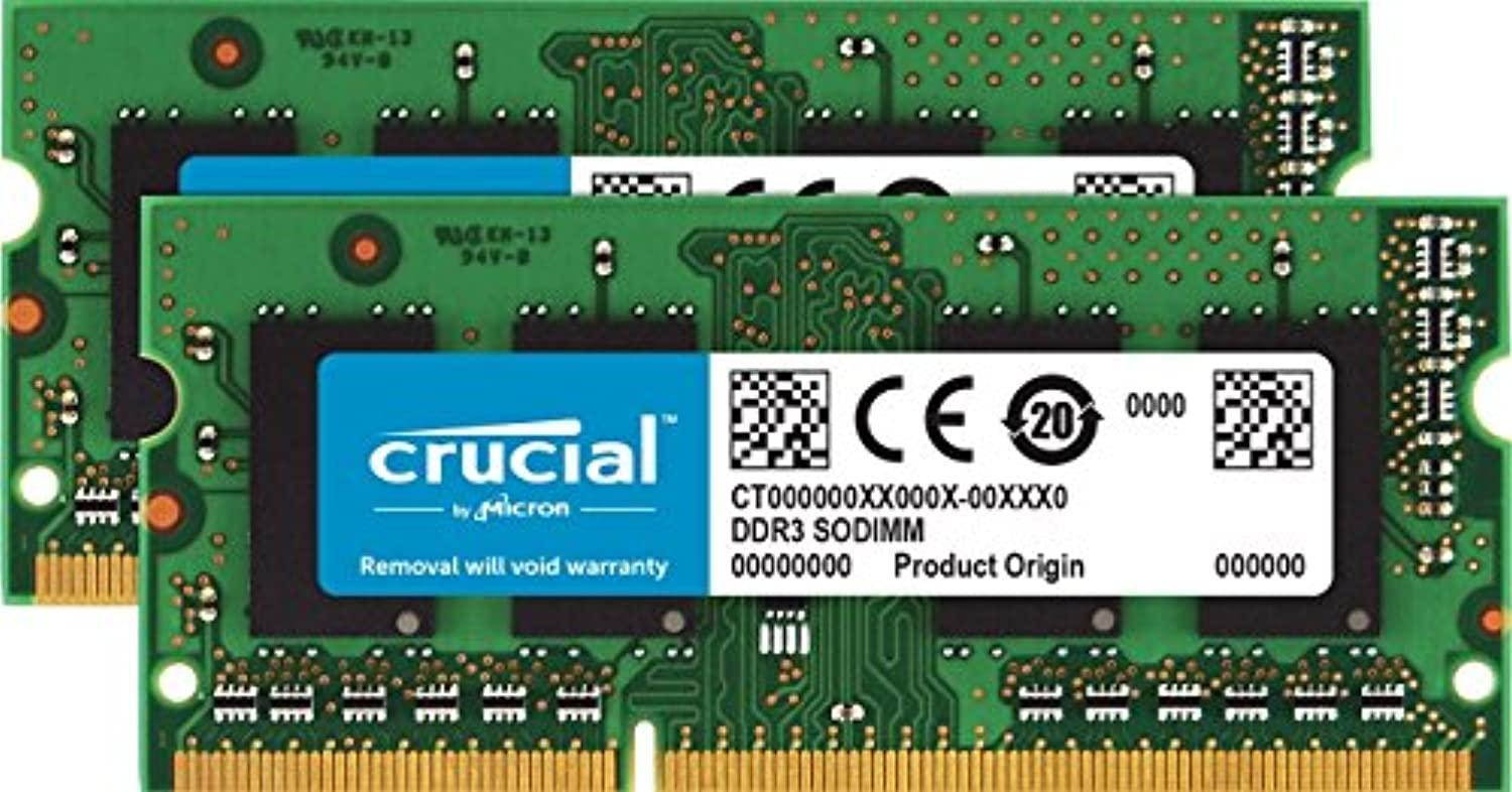 Crucial 8GB (2 x 4GB) 204-Pin DDR3 SO-DIMM DDR3L 1866 (PC3L 14900) Laptop Memory Model CT2KIT51264BF186DJ