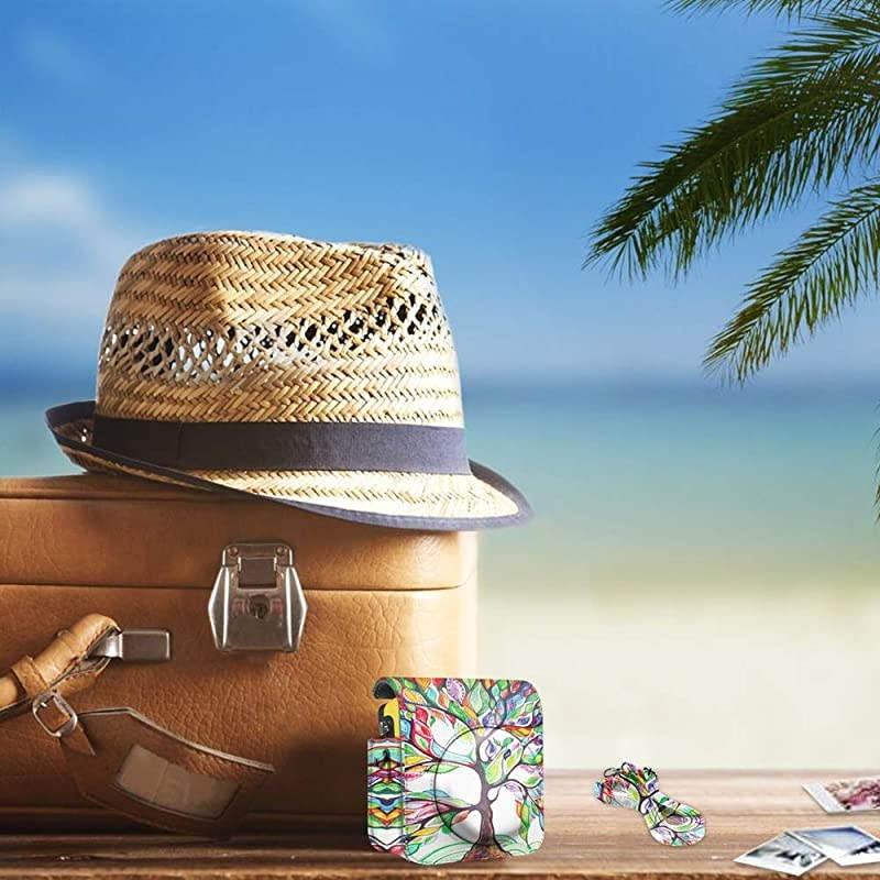 Protective Case for Fujifilm Instax Mini 70 - Premium Vegan Leather Bag Cover for Fujifilm Instax Mini 70 Instant Film Camera with Removable Adjustable Strap, Love Tree