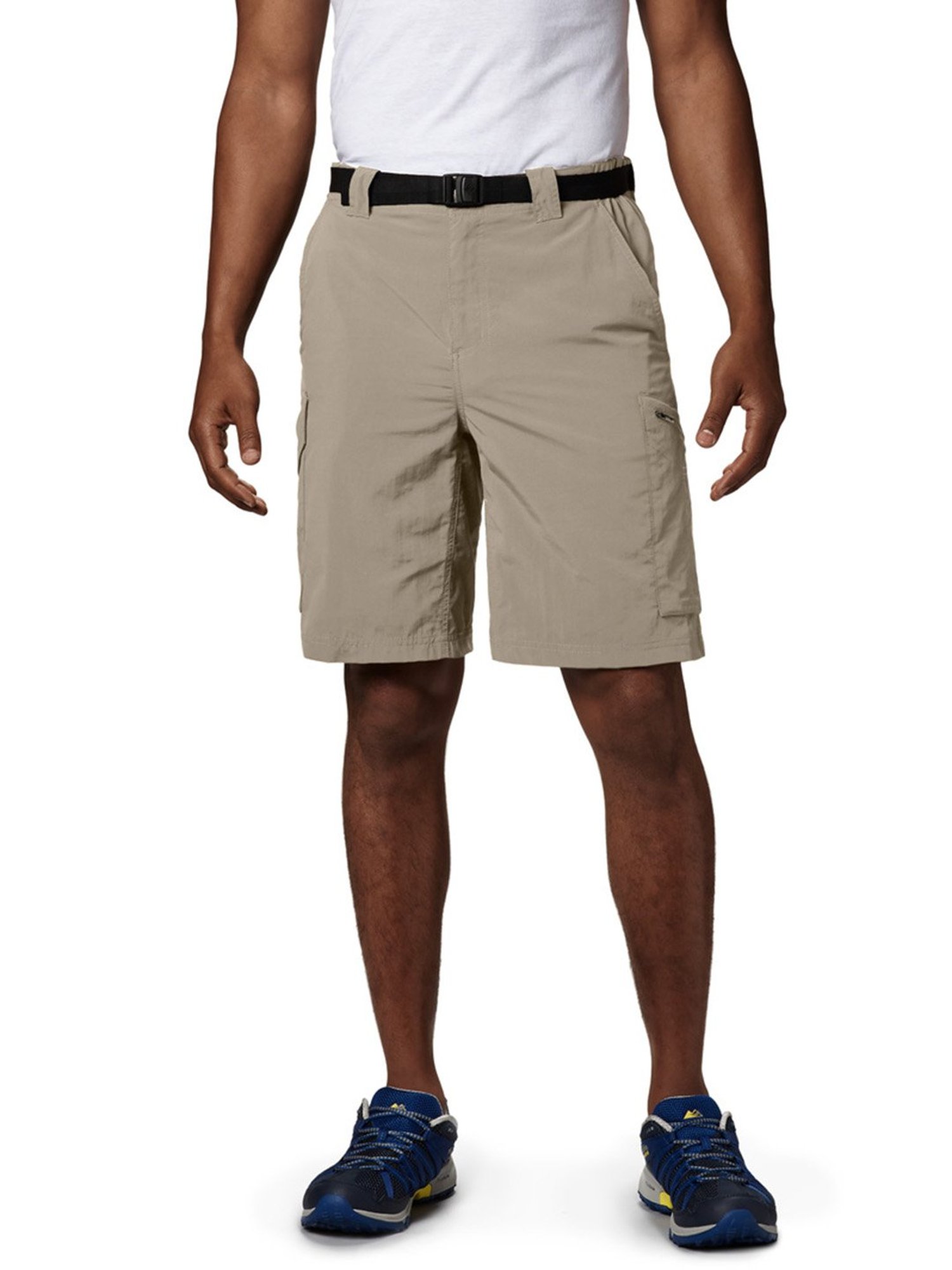 Columbia Men Khaki & White Silver Ridge Cargo Shorts
