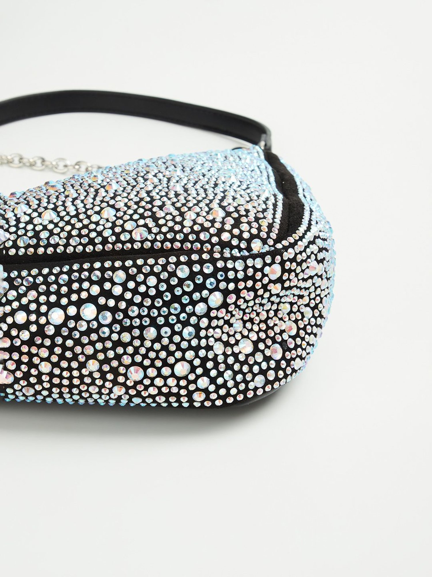 Code by Lifestyle Black Embellished Shoulder Bag