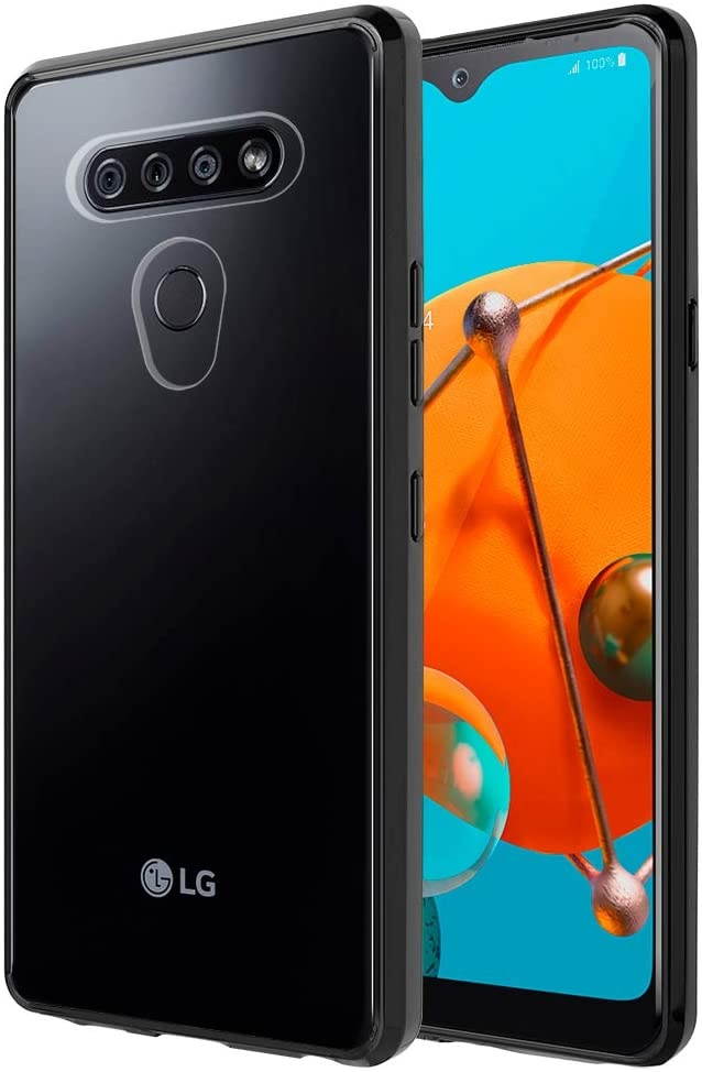 REDShield Fusion Candy TPU with Clear Acrylic Back for LG K51 - Black