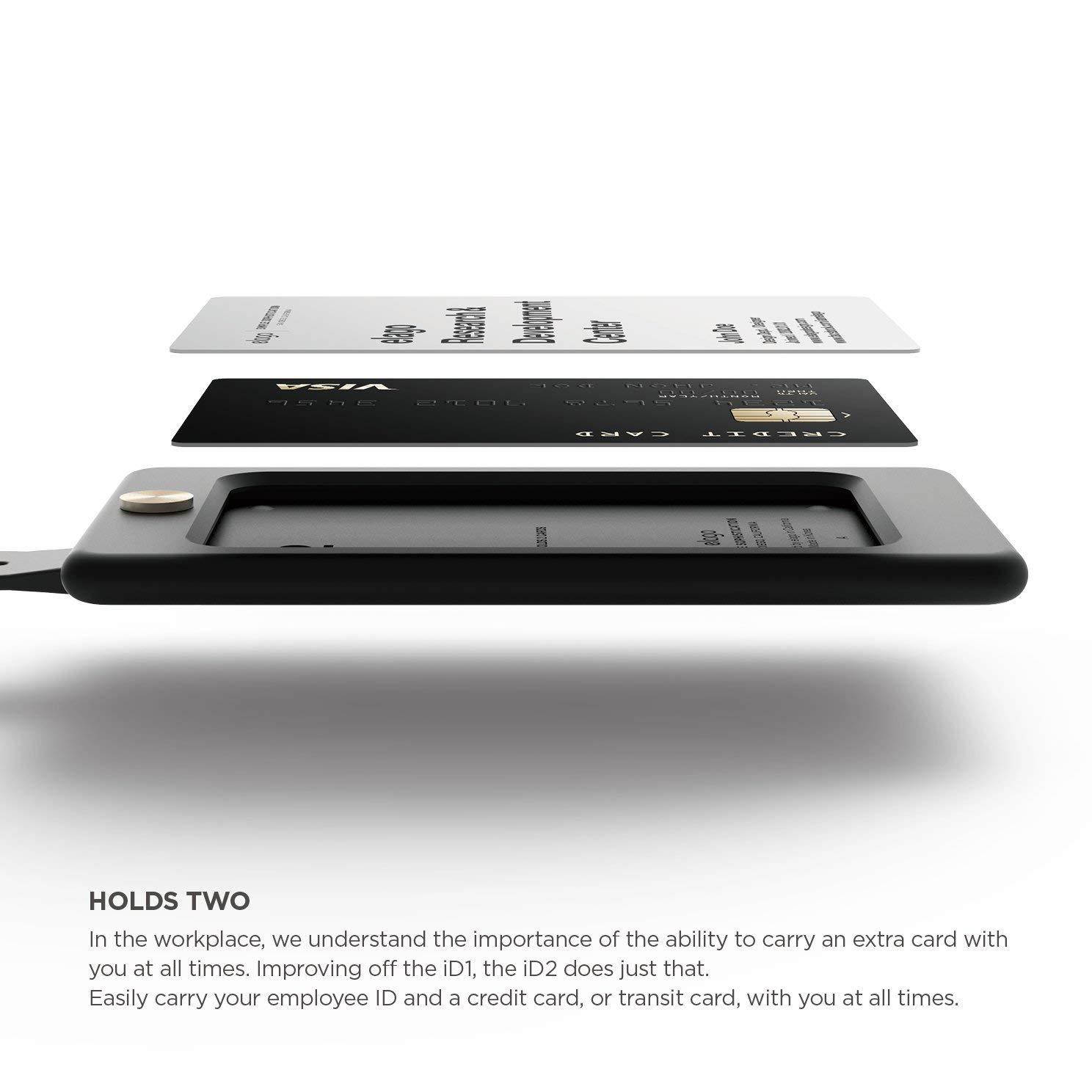 elago ID2 Silicon ID Card Holder (Able to Hold 2 Cards) (Black)