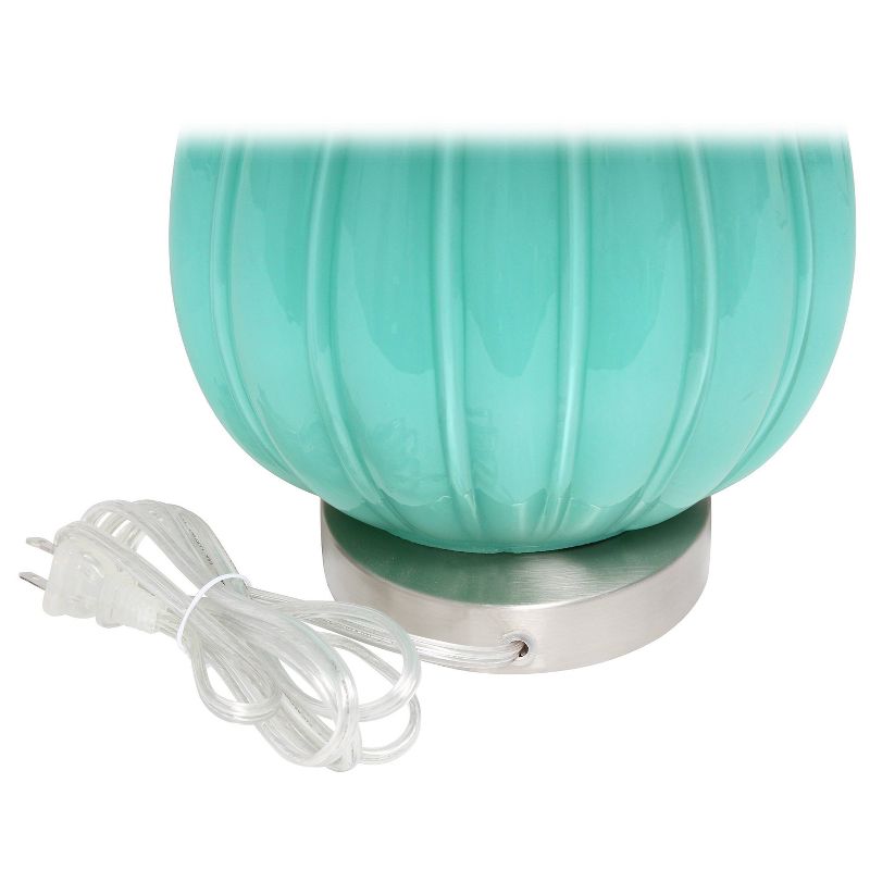 Pleated Table Lamp with Fabric Shade Seafoam - Lalia Home