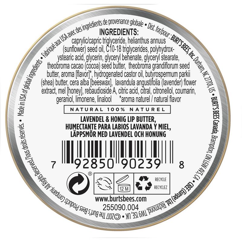 Burt's Bees Lip Butter - Lavender and Honey - 0.4oz