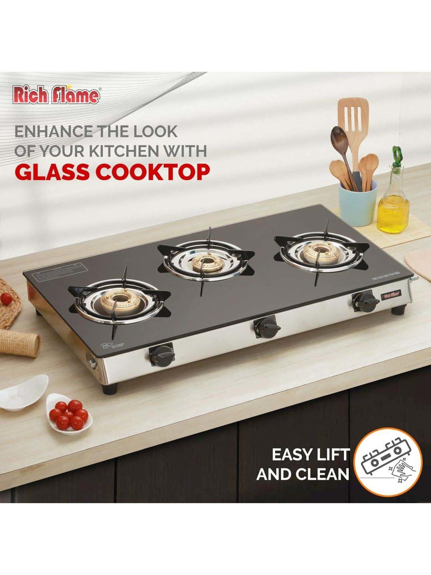 Range Kleen 4pc Porcelain Drip Pan Set Black