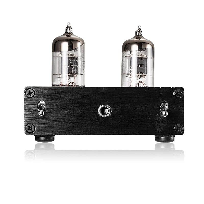 T7 Vacumn Tube Mini Phono Stage RIAA MM Turntable Preamp amp HiFi Tube PreAmplifier Black