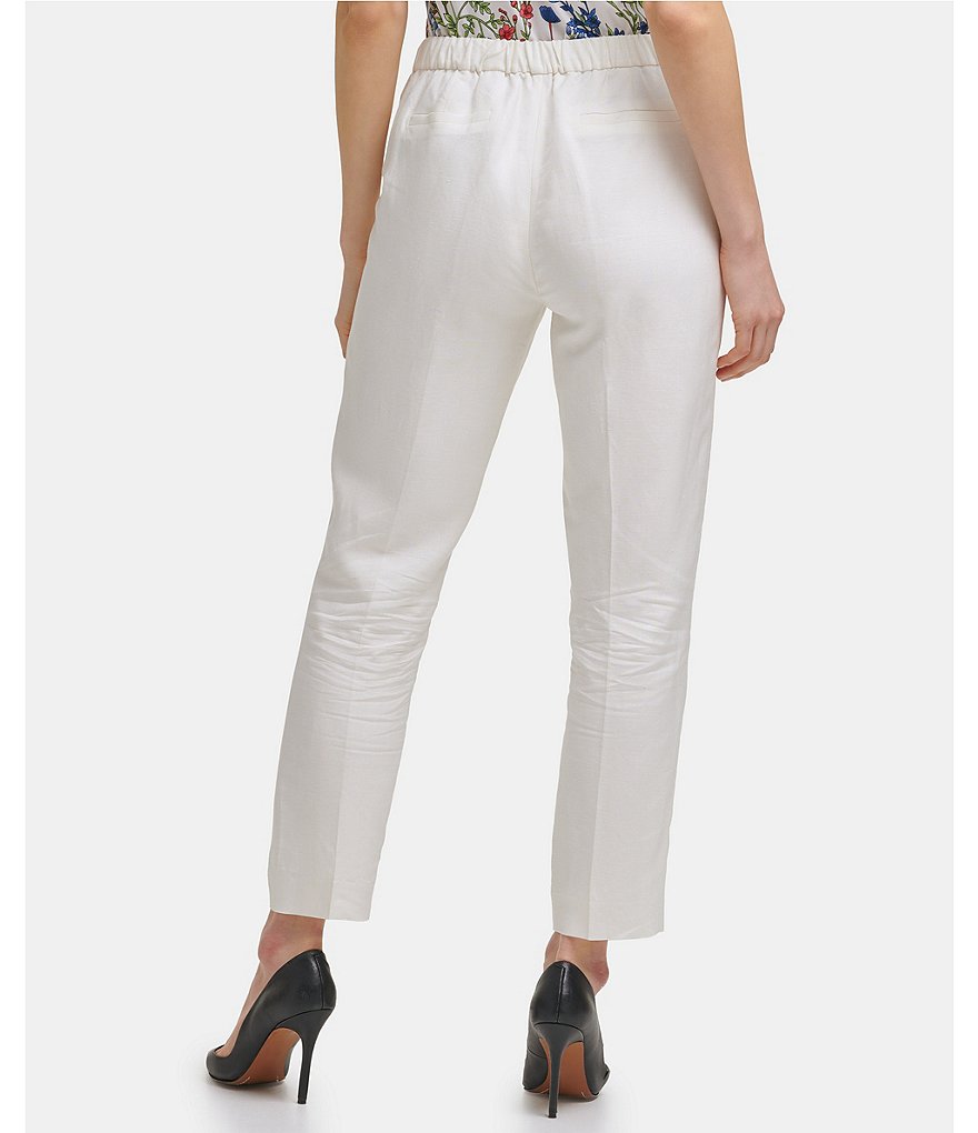 Tommy Hilfiger Linen Blend Ankle Length Pants