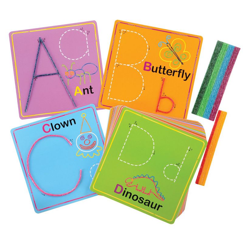 Wikki Stix Alphabet With Upper & Lowercase and Numbers & Counting Cards