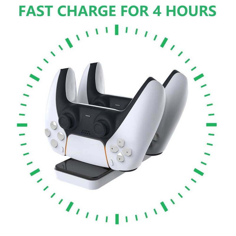 Ochine Dual Controller Charging Dock Station Charger For PS5 Gamepad Charger Stand For Playstation 5 PS5 Game Pad Accessories