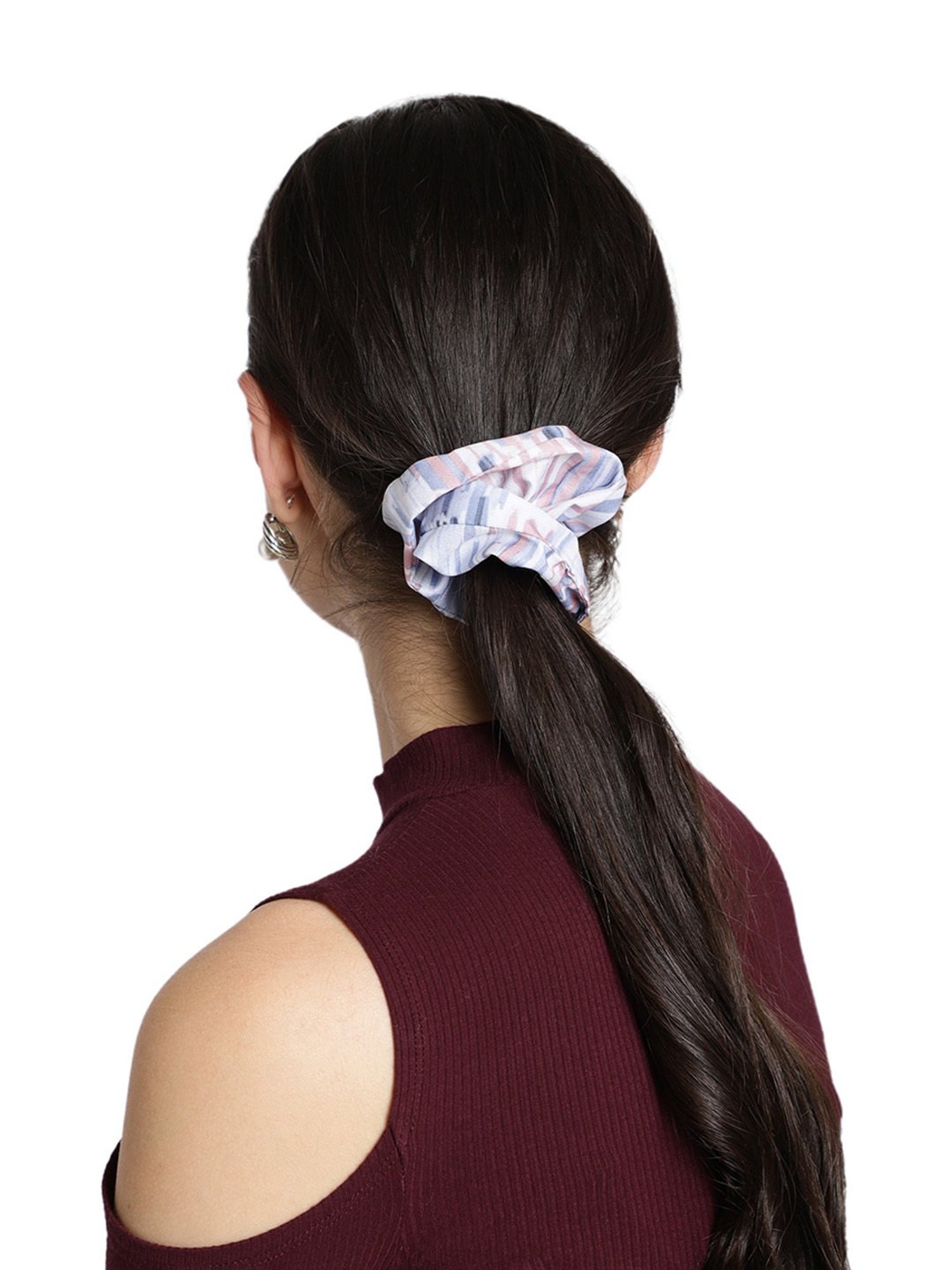Aditi Wasan Off White Printed Head Bands Pack of 2