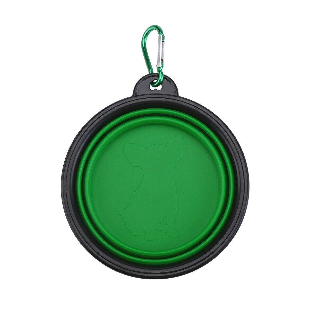 4x Portable Travel Collapsible Foldable Pet Dog Bowl for Food  Water Bowls Dish