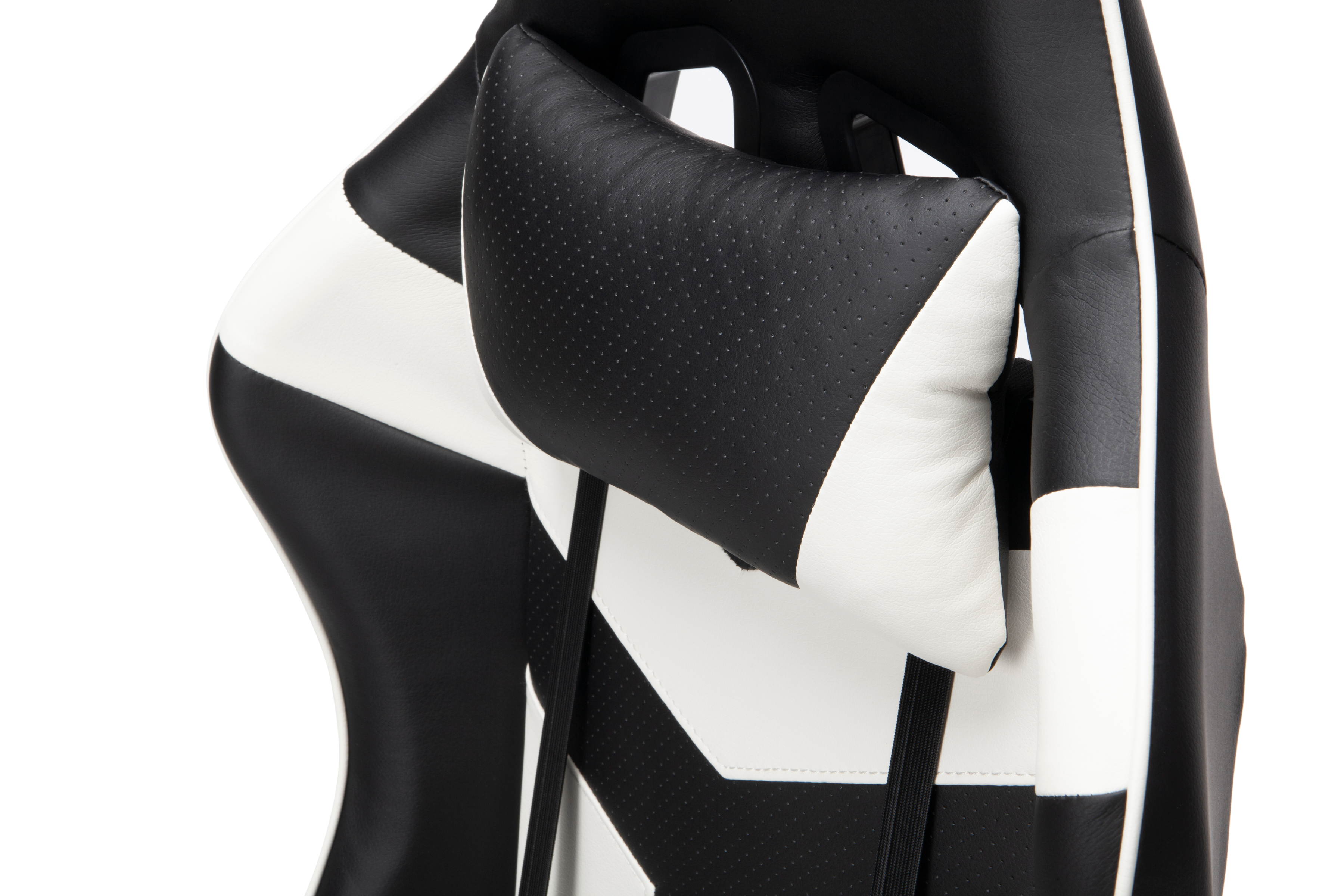 Essentials Collection High Back PU Leather Gaming Chair, with Extendable Footrest, in White (ESS-6075FR-WHT)