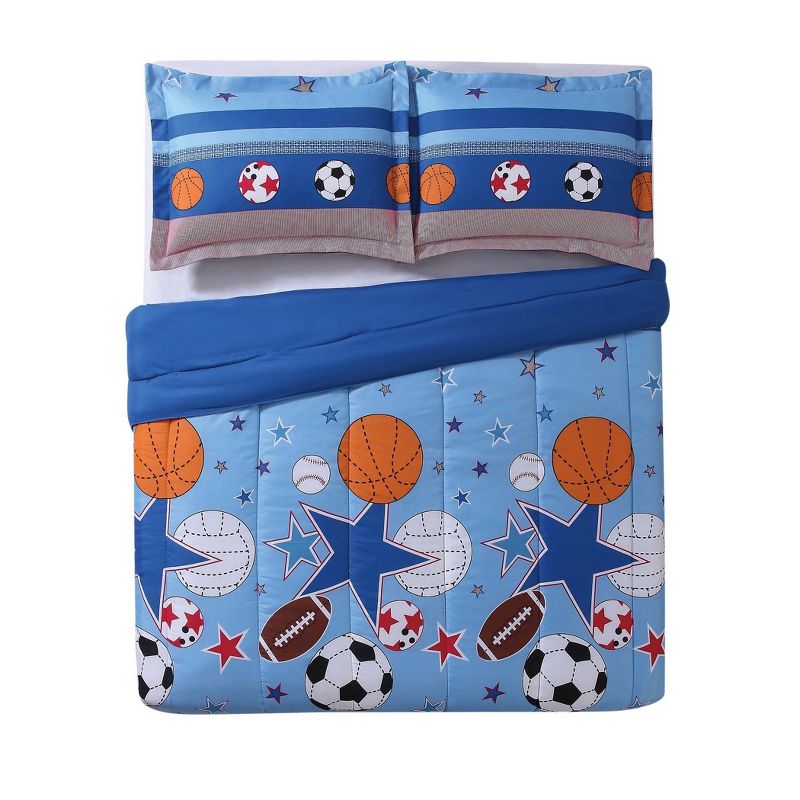 Full/Queen Sports And Stars Comforter Set - My World