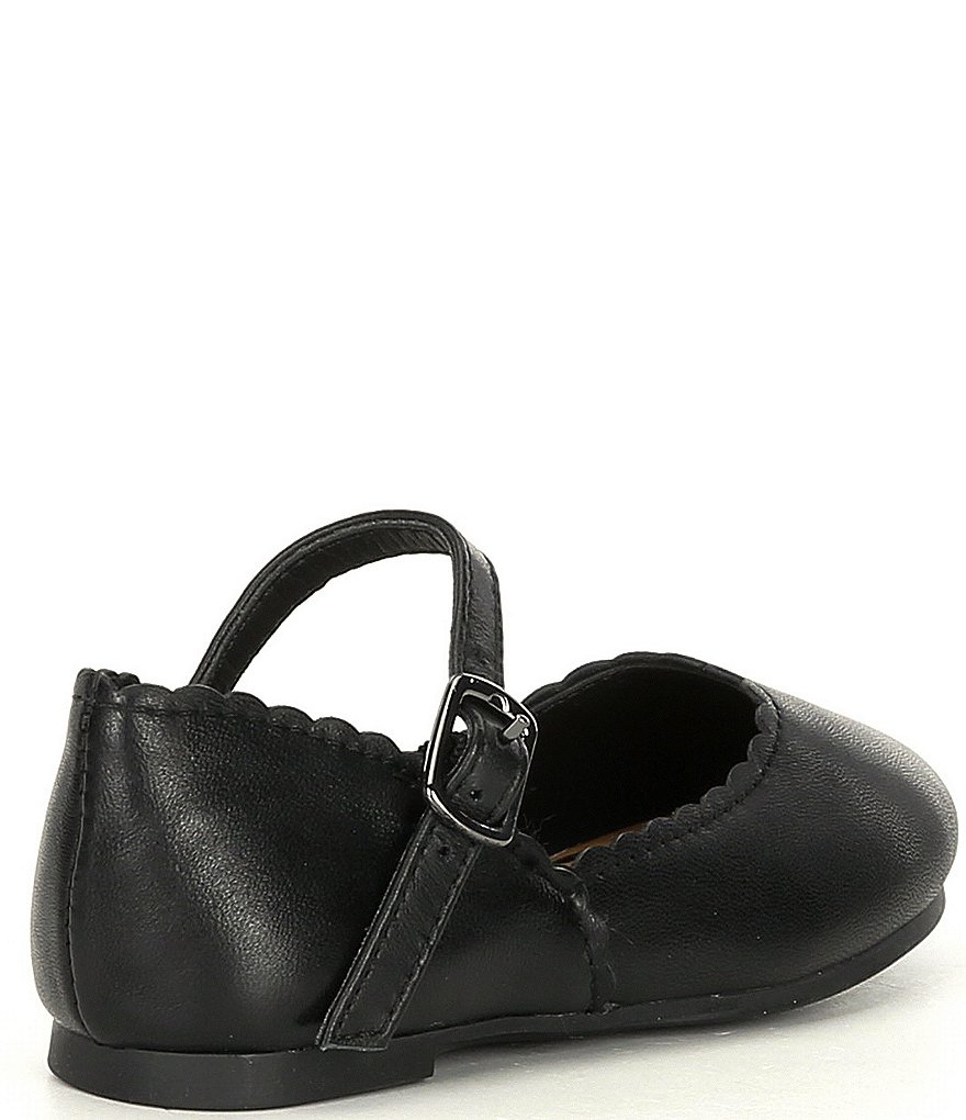Copper Key Girls' Quetee Scalloped Leather Mary Jane Flats (Youth)