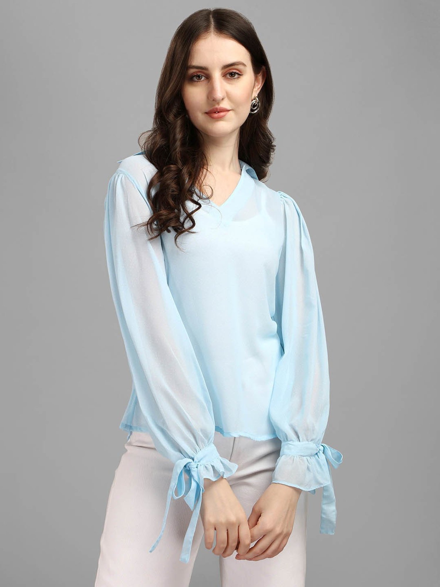 MASAKALI.CO Sky Blue Top