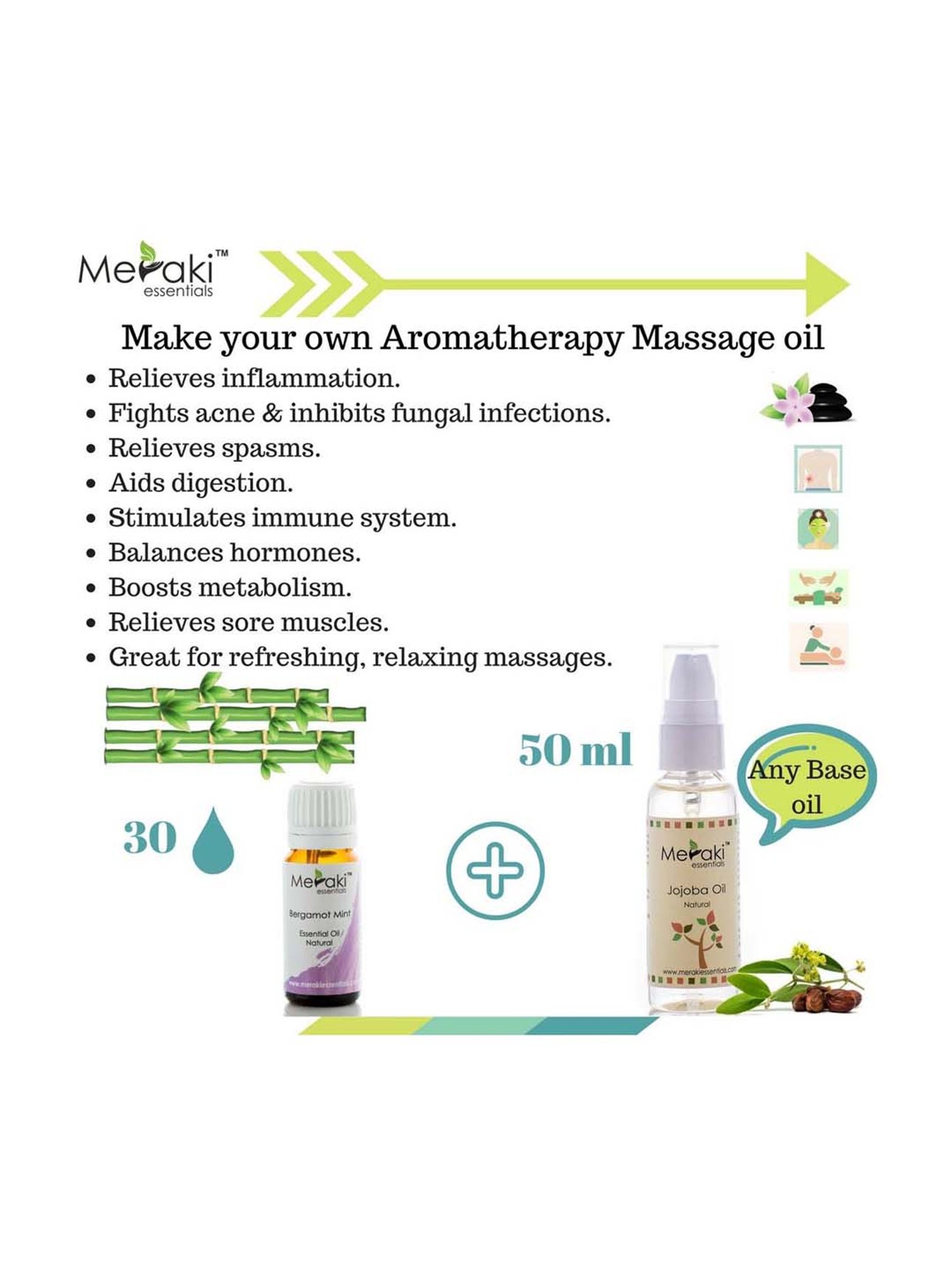 Meraki Essentials Bergamot Mint Essential Oil - 10 ml