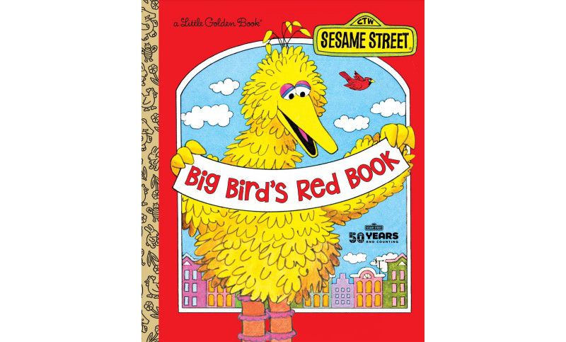 Big Bird's Red Book (Sesame Street) - (Little Golden Book) by  Roseanne Cerf (Hardcover)