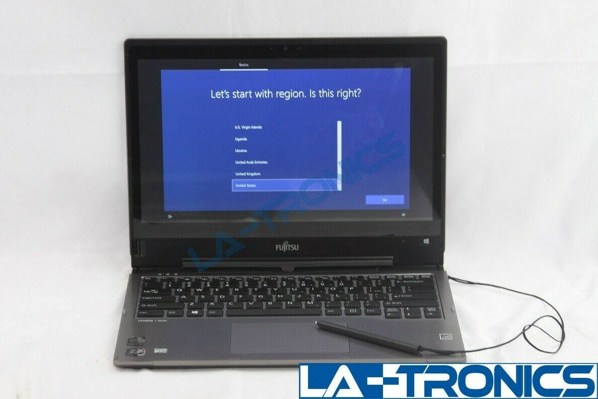 Fujitsu 12.5" Lifbook T935 i5-5200U 2.20 GHZ 4GB 128GB SSD Windows 10 Pro *READ* ( Charger not included )