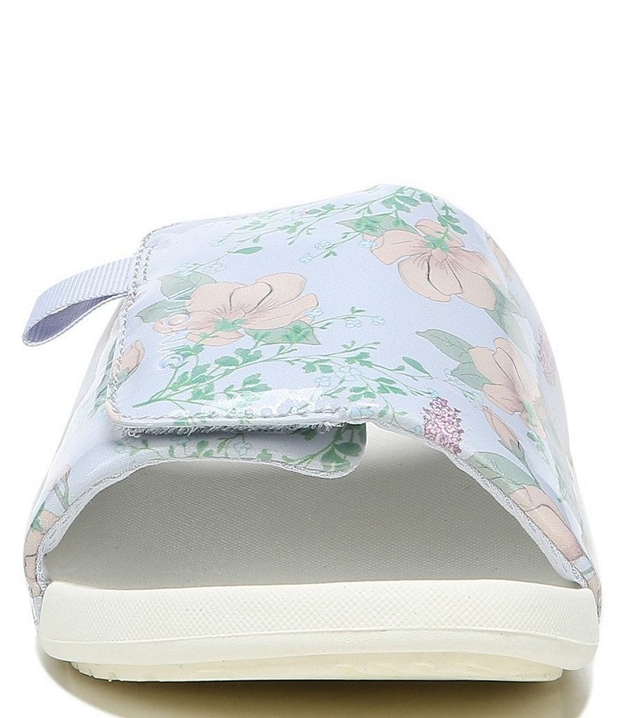 Vionic Keira Floral Print Adjustable Slides