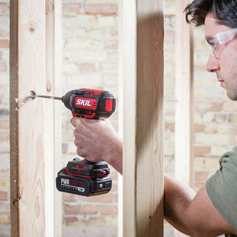 Skil ID573902 PWRCore 20 20V Brushless Lithium-Ion Hex 1/4 in. Cordless Impact Driver Kit (2 Ah)