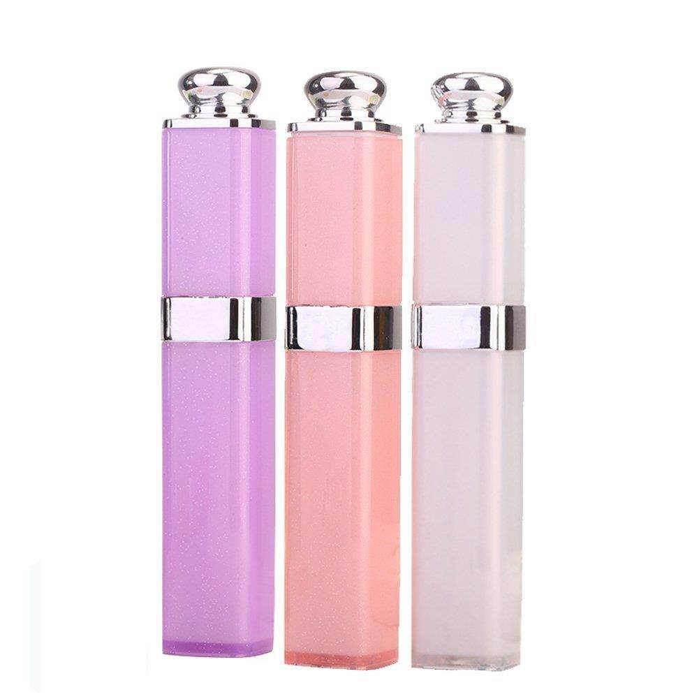 EIGIIS Simple Style Lipstick Modeling Mini Folding Retractable Wire Control Selfie Sticks For Ios Android Phone (Pink)