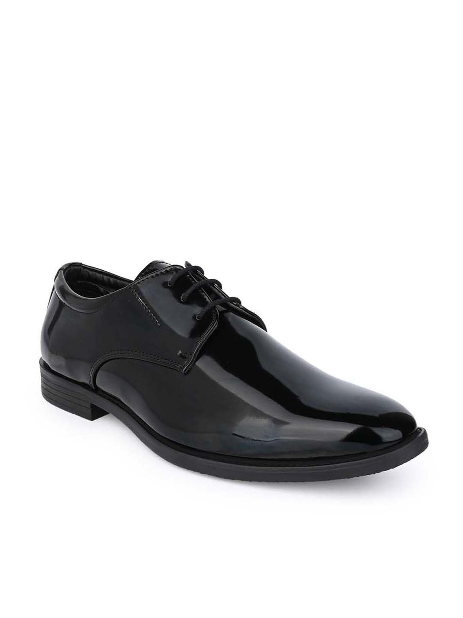 Styli Men's Black Derby Shoes