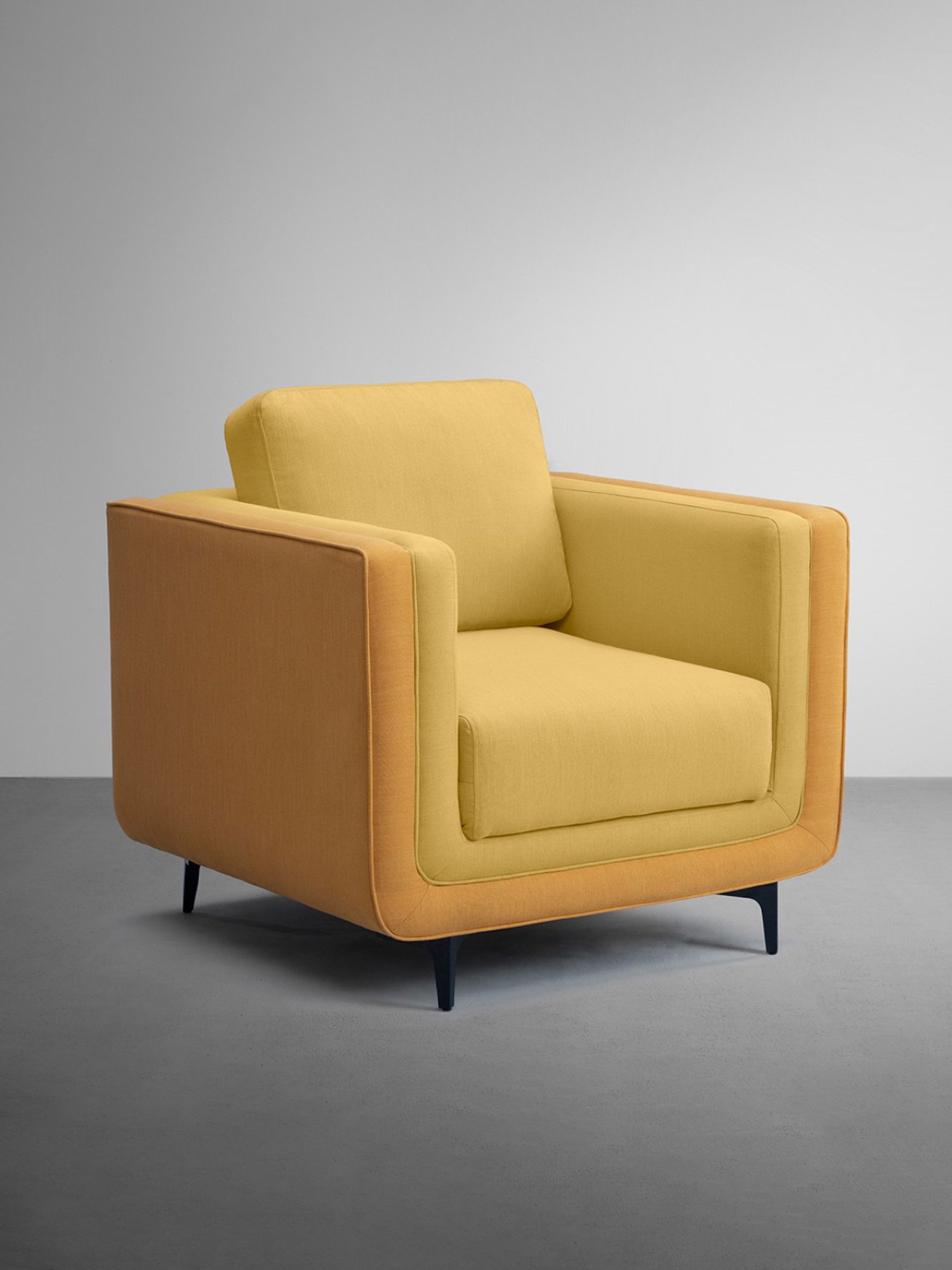 Sleepyhead Mojo Trippy Yellow Fabric 1 Seater Sofa