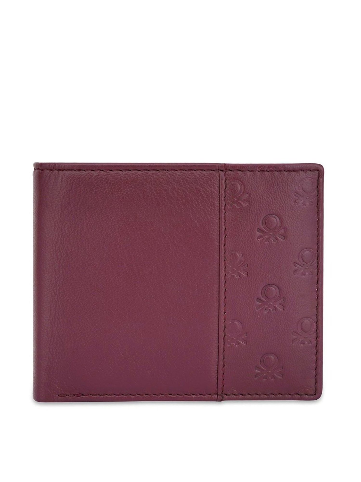 United Colors of Benetton Genaro Wine Leather Solid Bi-Fold Wallet