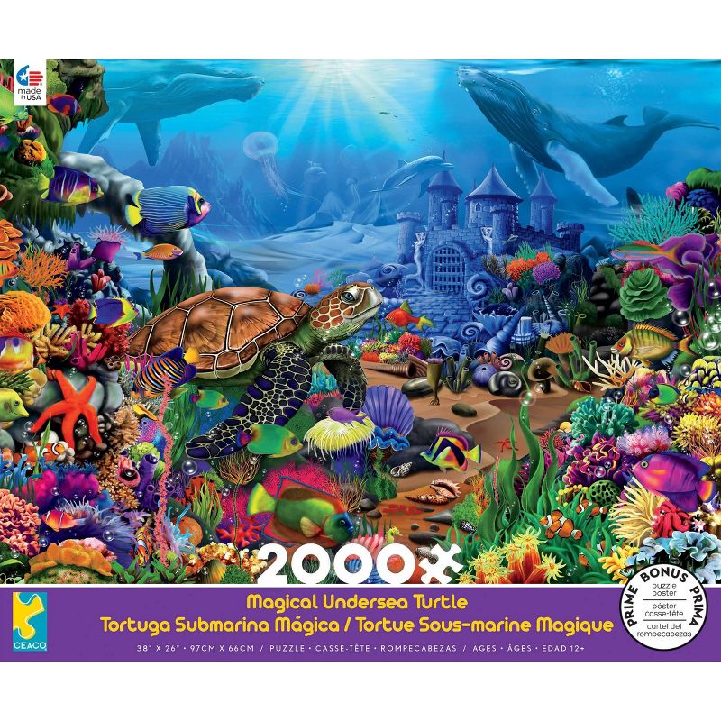 Ceaco Magical Undersea Turtle Jigsaw Puzzle - 2000pc
