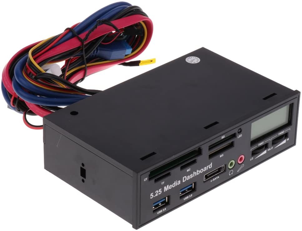 CORN USB 3.0 All in One 5.25 inch Internal Front Panel Card Reader for PC Desktop