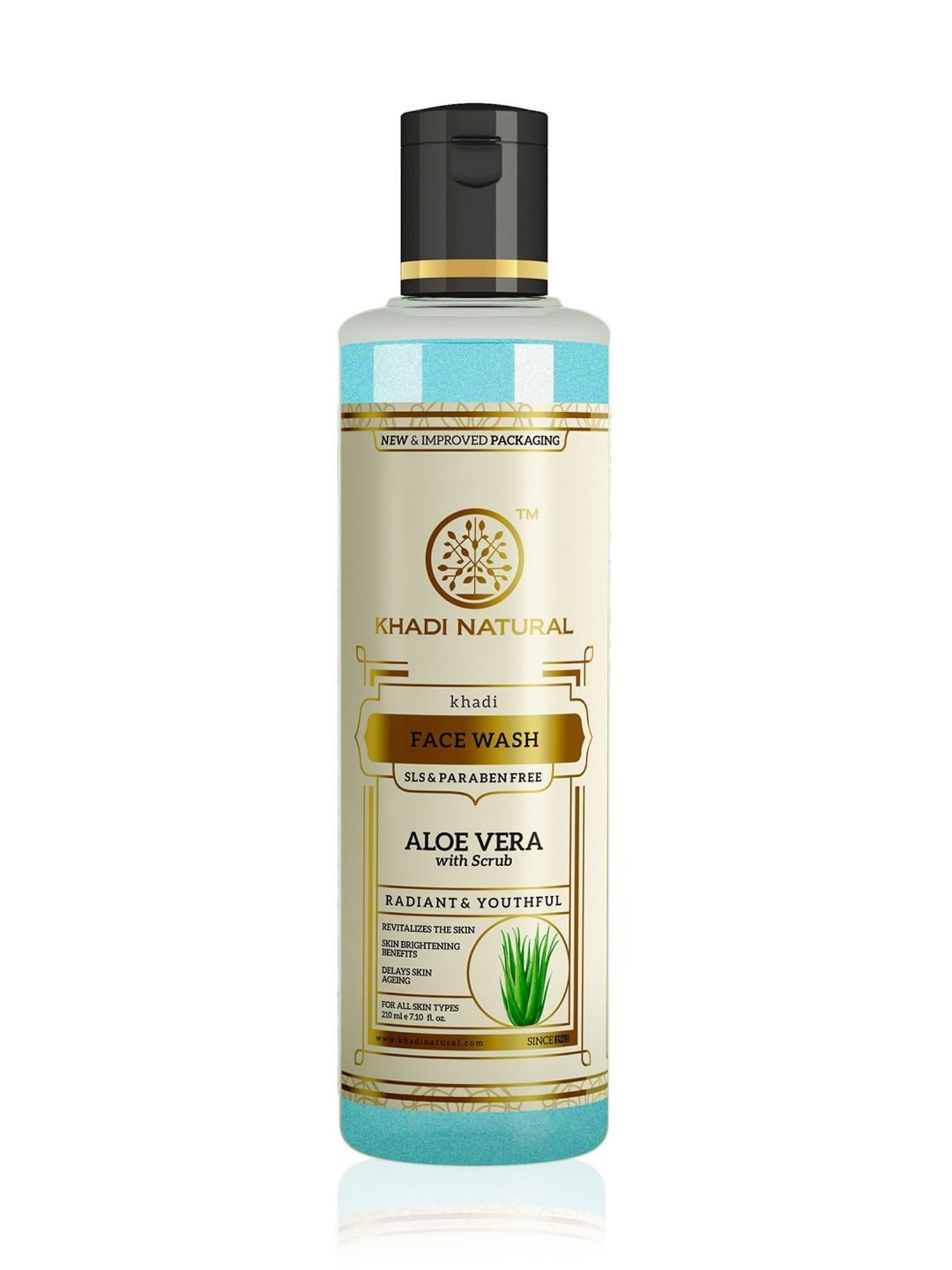 Khadi Natural Aloe Vera Face Wash with Scrub - 210 ml
