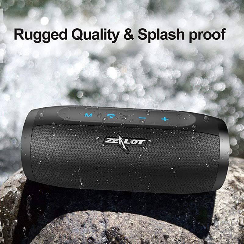 WirlessBluetooth Speakers Portable 20W Bass  S16 MusicUnicorn Loud Stereo Sound & Handfree Calling,External Charger 4000mAh Battery Compatible with iPhone, Samsung, Huawei - Red