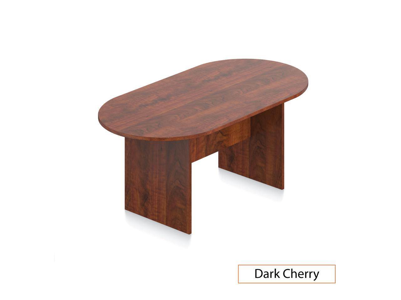 GOF 6FT Conference Table (Dark Cherry) Set with Multifunctional Ergonomic Conference Task Chair (4XG10902B)