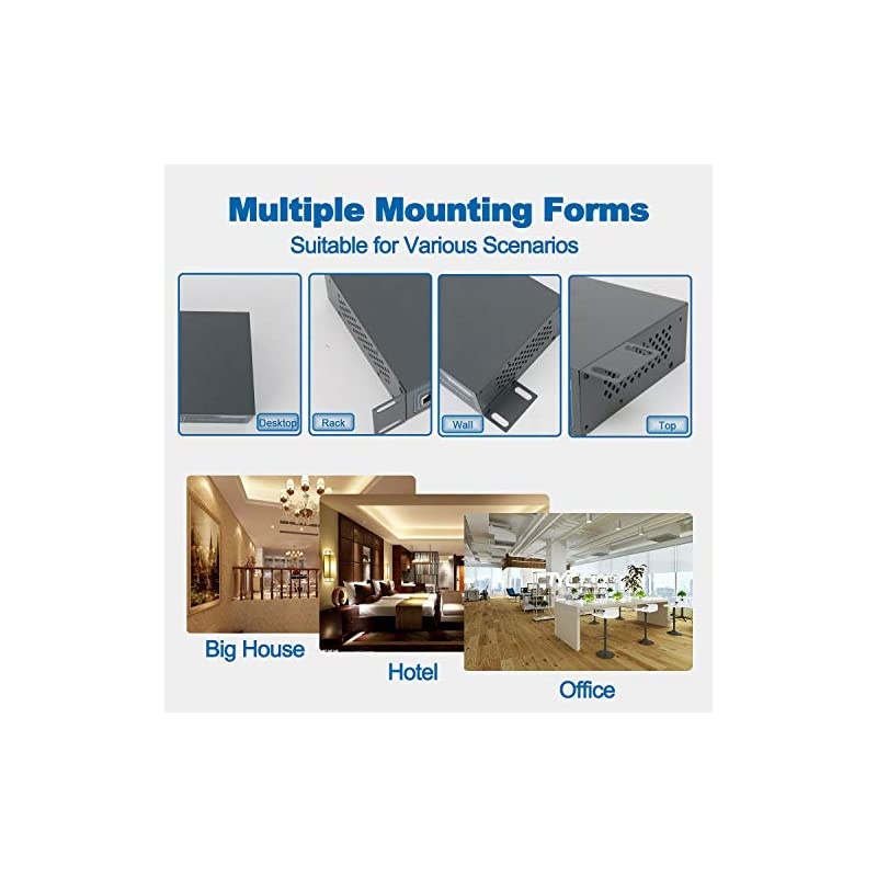 8 Port Gigabit PoE Switch 8 PoE+ Ports 1000Mbps 120W 8023afat Metal Fanless Unmanaged Plug and Play