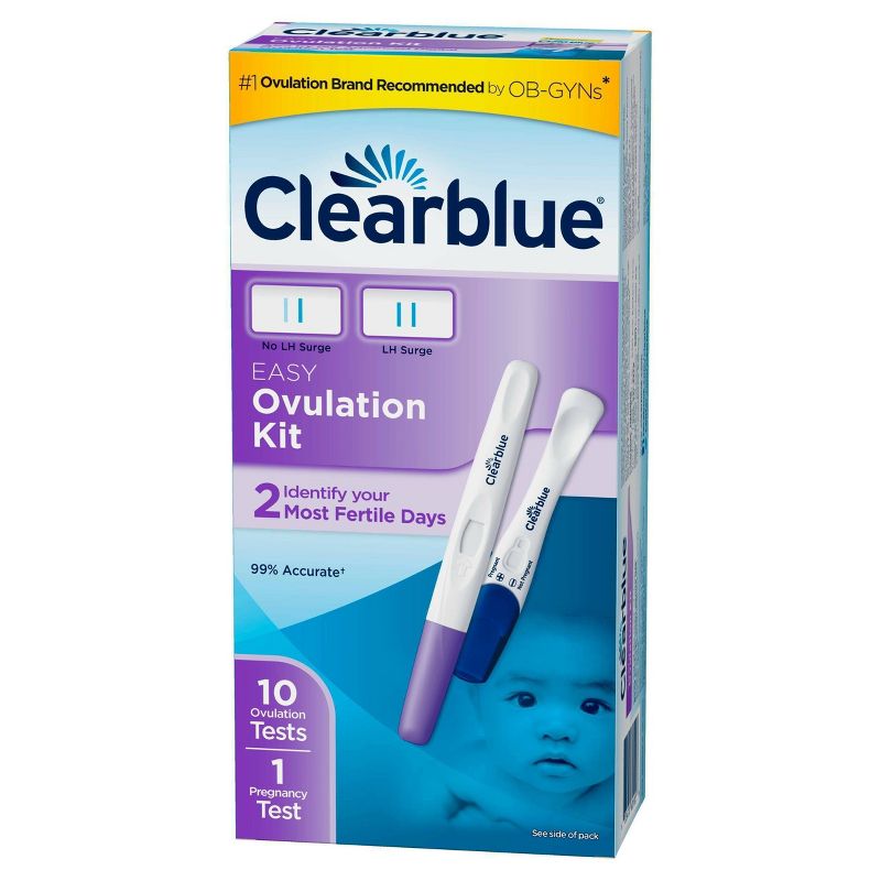 Clearblue Easy Ovulation Kit with Pregnancy Test - 10ct