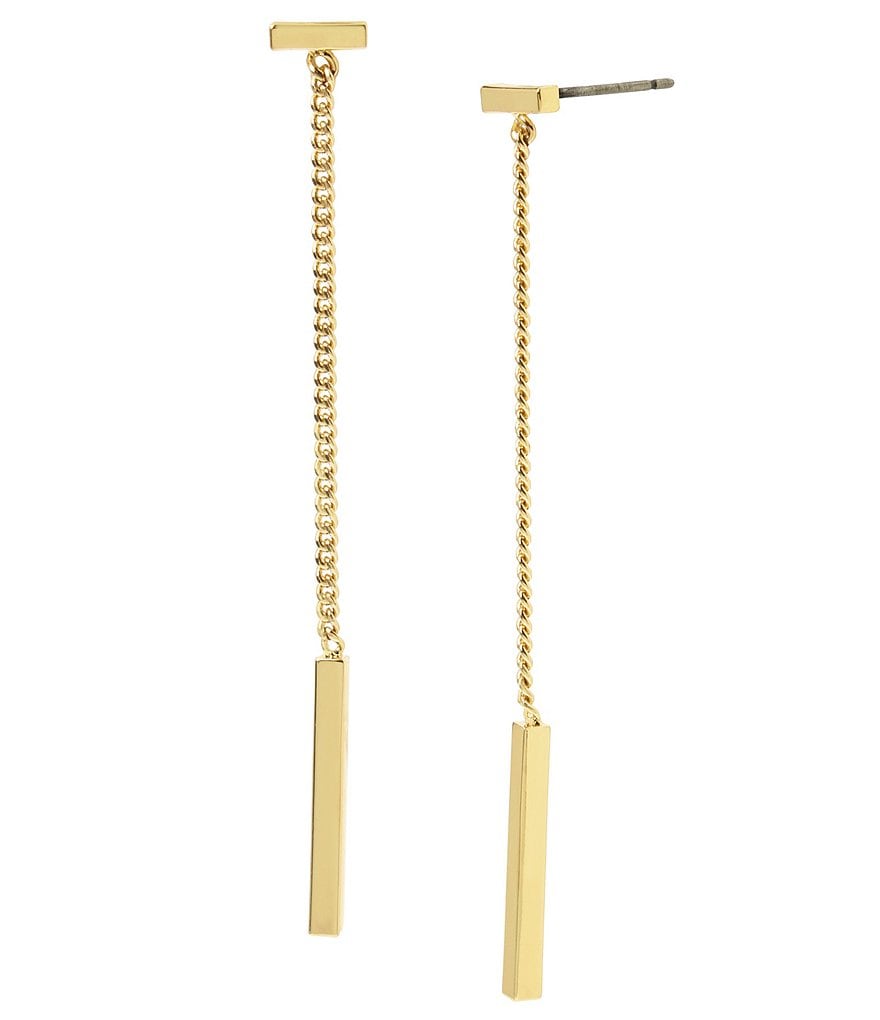 AllSaints Geometric Bar Linear Earrings