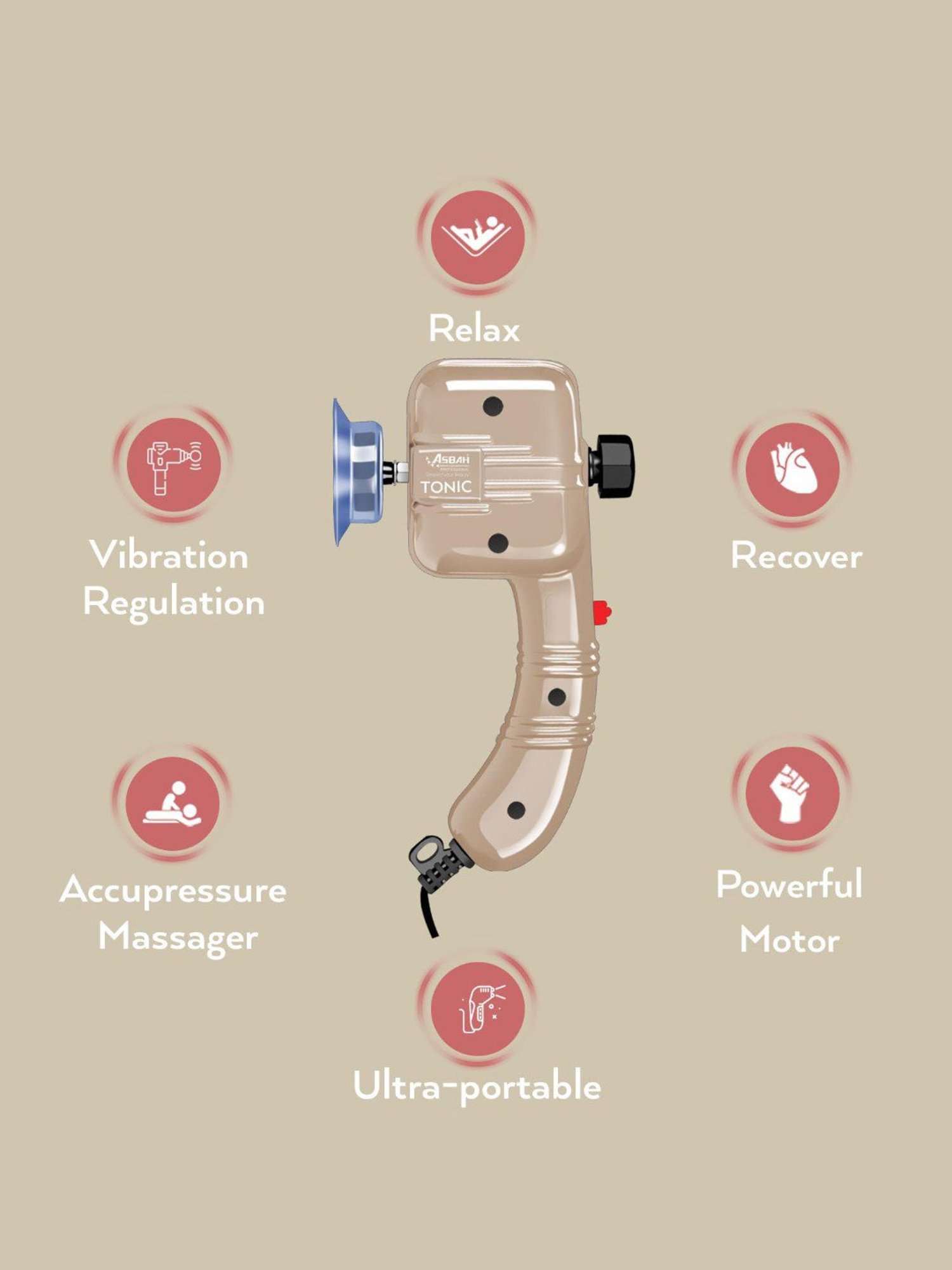 Asbah Professional Tonic Massager