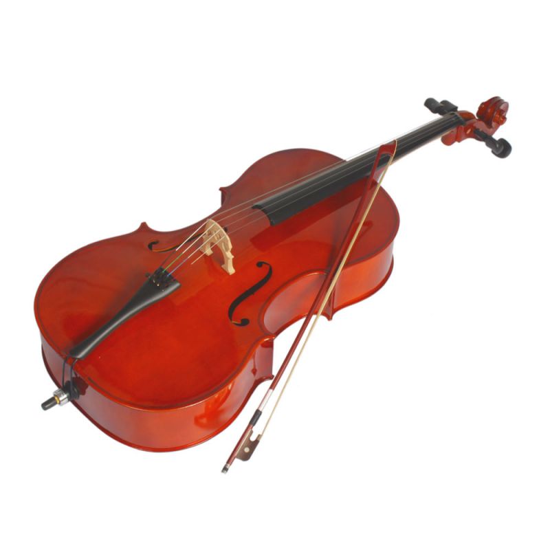 Hot Sale 3/4 Size Natural Cello +Bag+ Bow+ Rosin + Bridge+ Accessories