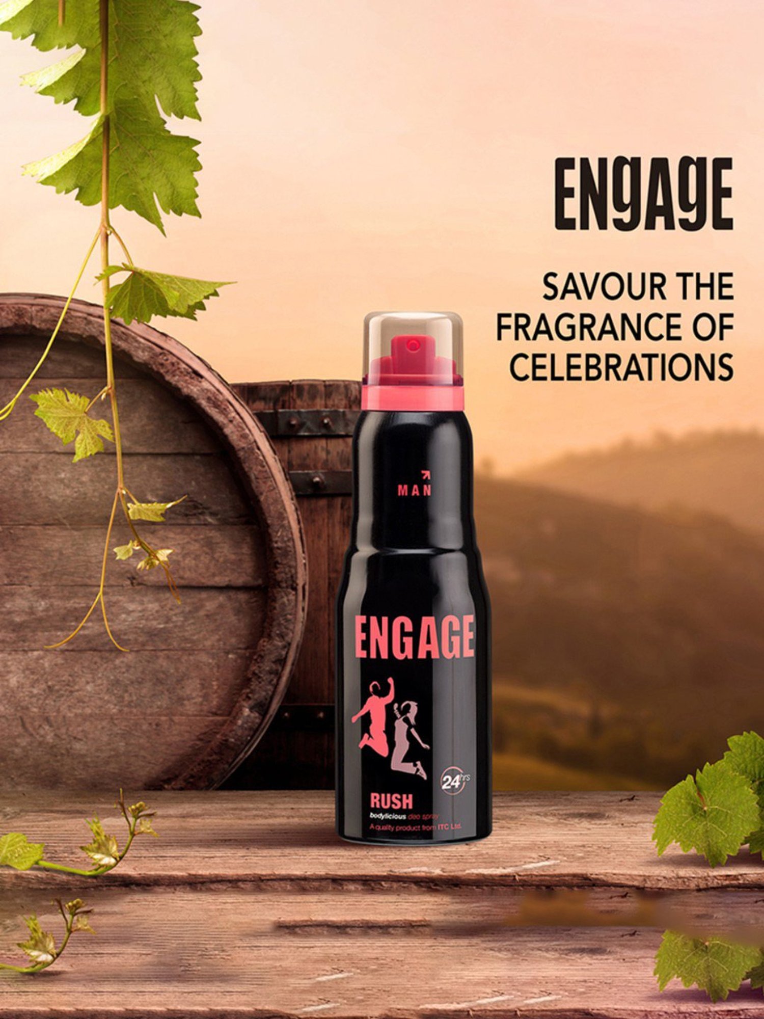 Engage Rush Deodorant for Men - 150 ml