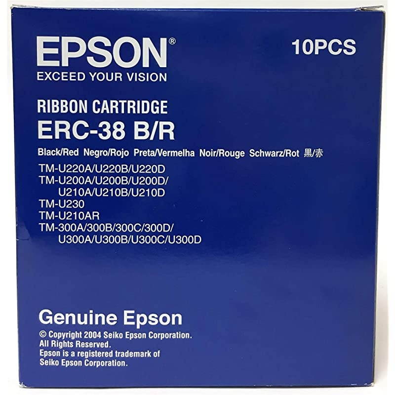 385813 Black Print Ribbon Each ERC38B