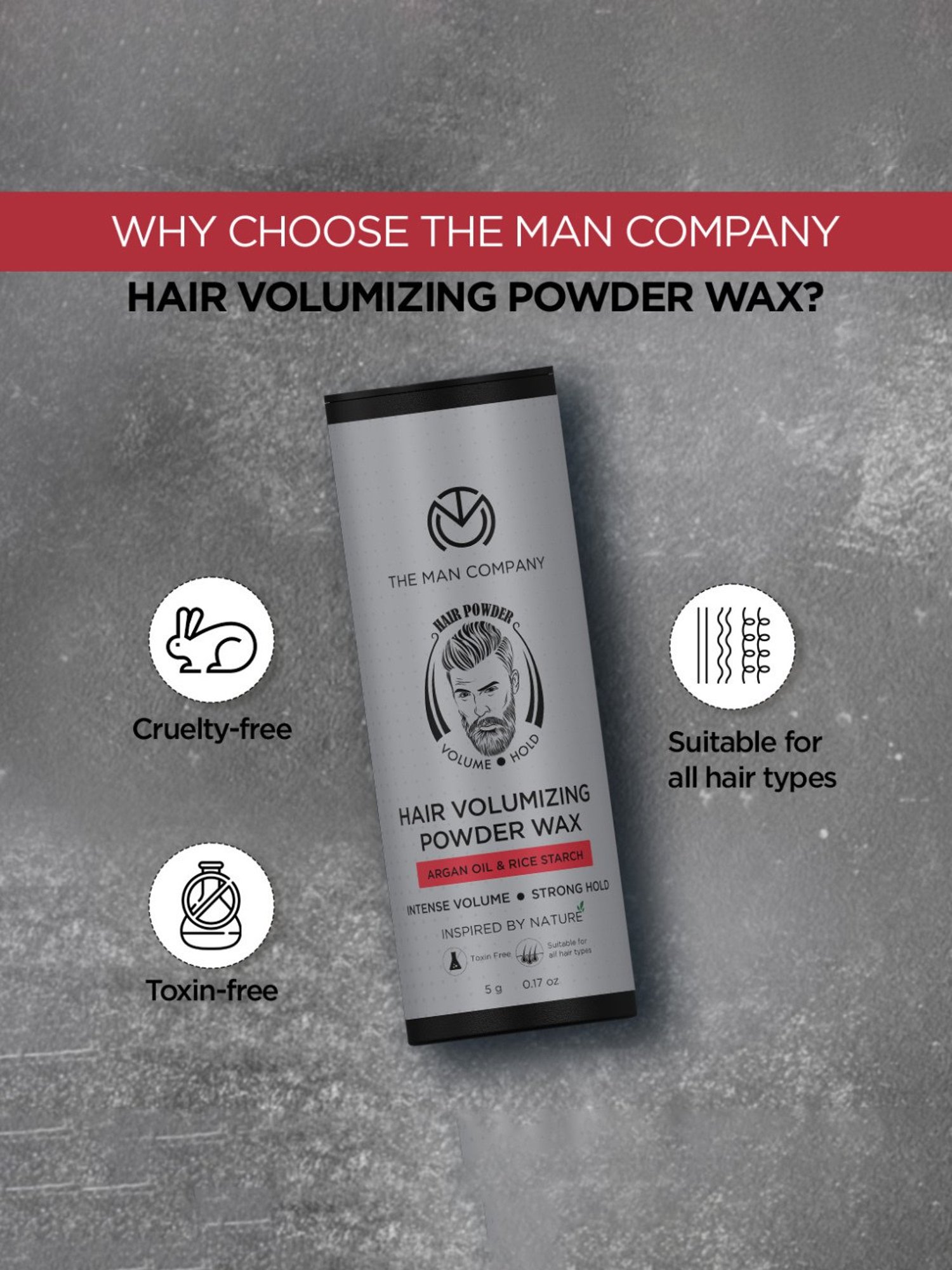 The Man Company Hair Volumizing Powder Wax - 5 gm