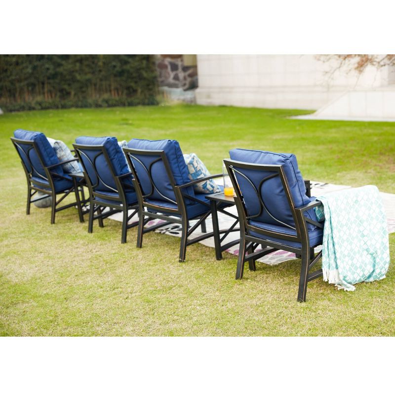 5pc Steel Frame Patio Seating Set - Patio Festival