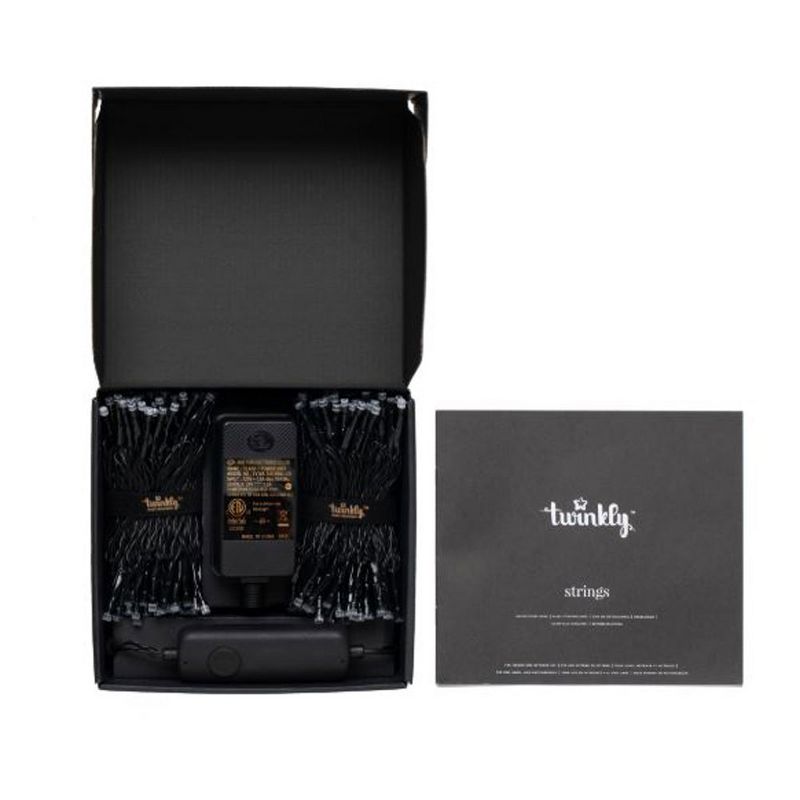 Twinkly TWS100STP-GUS 100 LED RGB Multicolor 26 ft Decorative String Lights, Bluetooth Wifi and App Controlled, for Home, Bedroom, and Dorm Room use