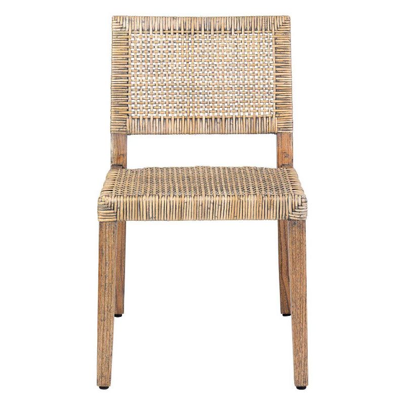 Set of 2 Celyn Dining Side Chairs Gray/Brown - East at Main