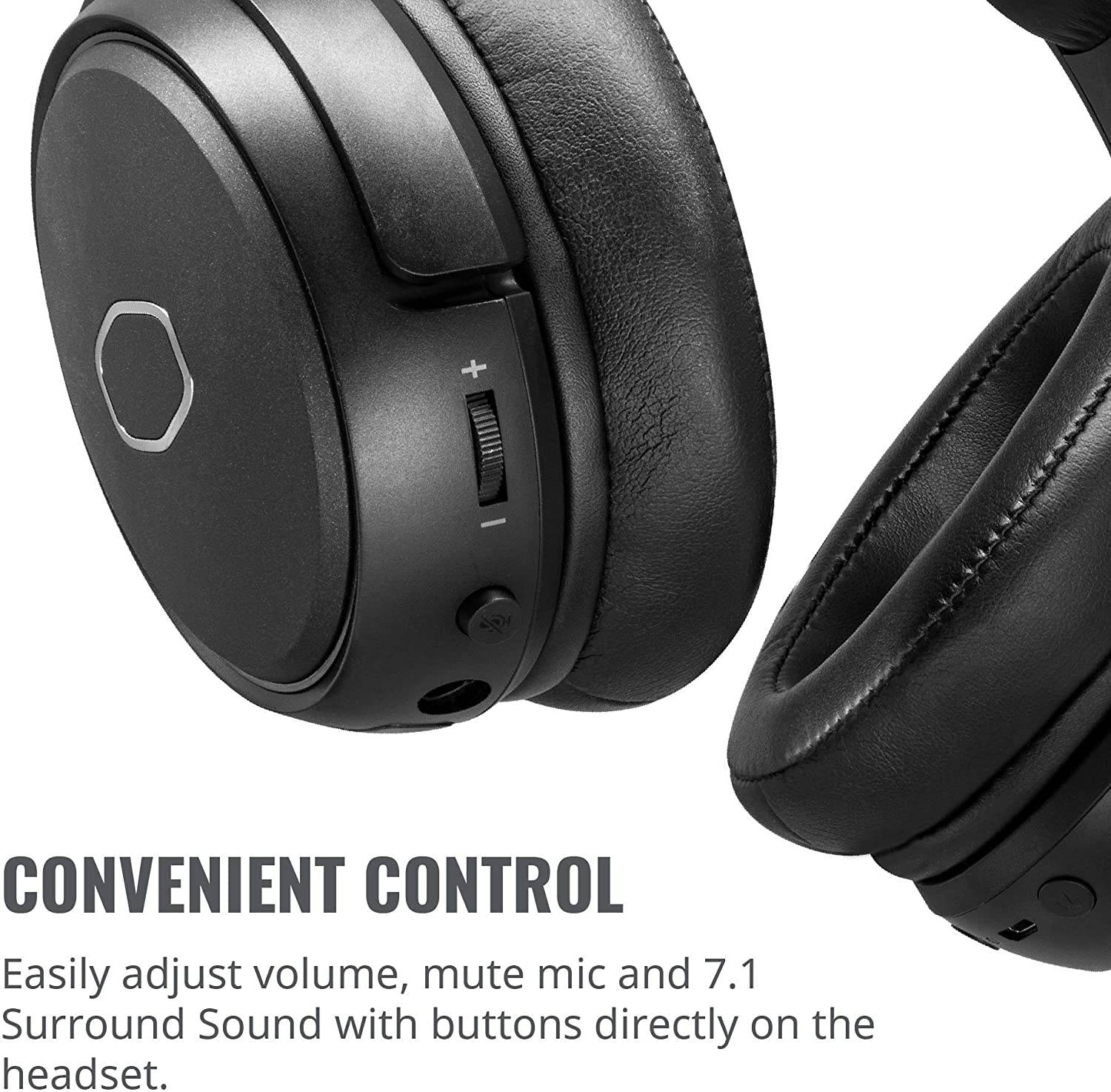 Cooler Master MH670 Gaming Headset with 2.4GHz Wireless, Virtual 7.1 Surround Sound, and Multi-Platform Compatibility