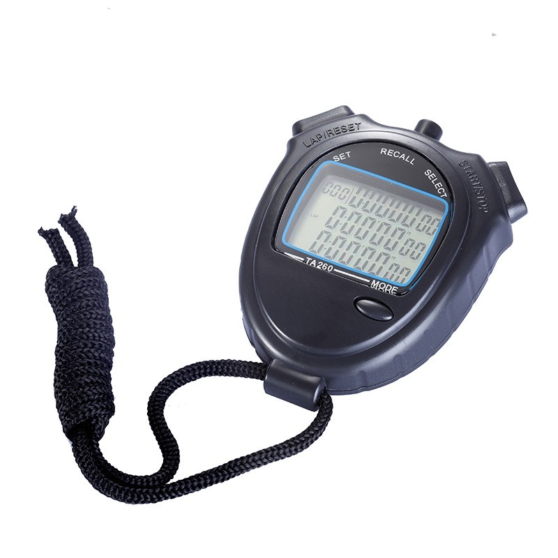 sports stopwatch Three rows of 60 channels seconds counter Track and field sports stopwatch Running a timer
